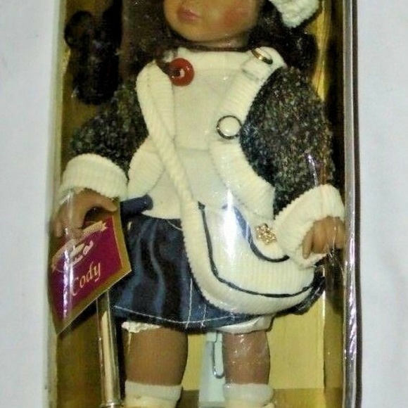 Handcrafted Black Collectible W/Scooter Doll - Picture 3 of 5